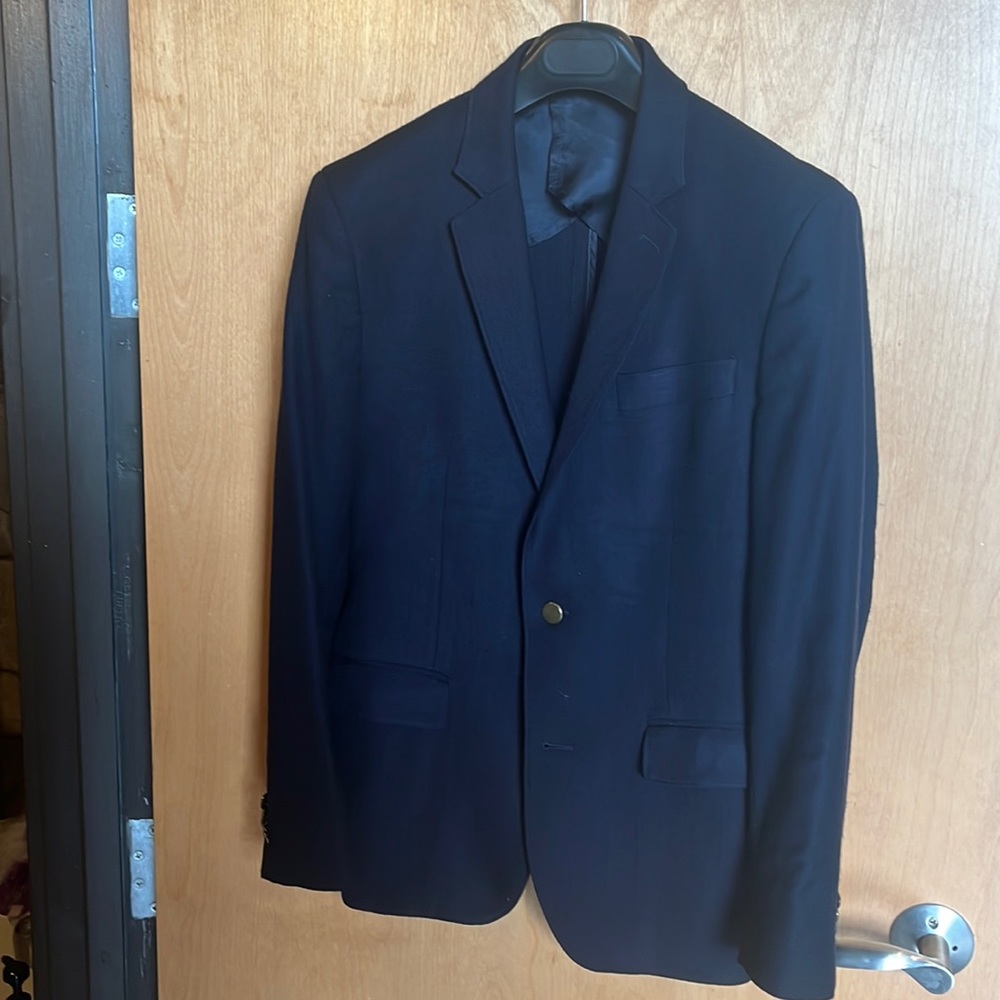 Bonobos Navy Hopsack Blazer